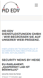 Mobile Screenshot of hd-edv.de